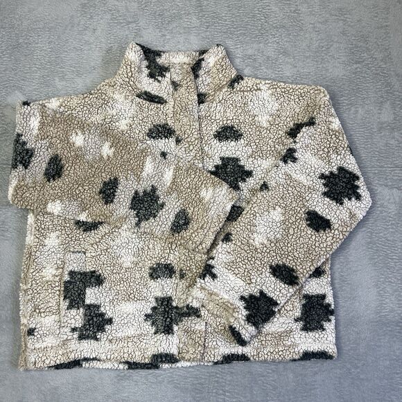 Thread + Supply Sherpa Fluffy Fleece Aztec Jacket Womens Sz XL Boho Southwest - Picture 13 of 14